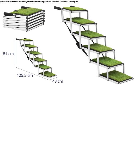 Schody dla psa Wiesenfield WIE-PETSTEP-105