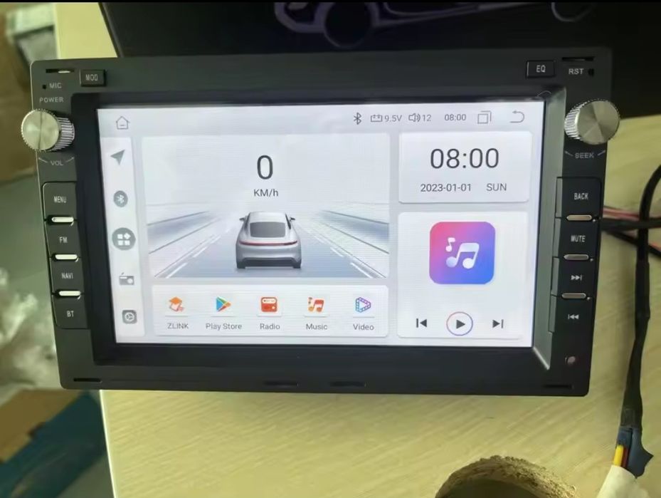 Rádio Android 14 com GPS Volkswagen Golf 4/Passat B5/SEAT LEON