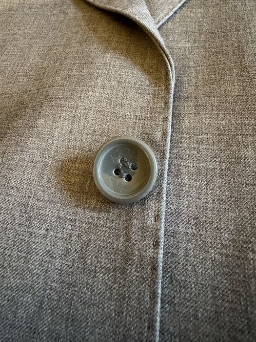 Garnitur Męski Giorgio Armani Le Collezioni – Wełna 80% – Szary