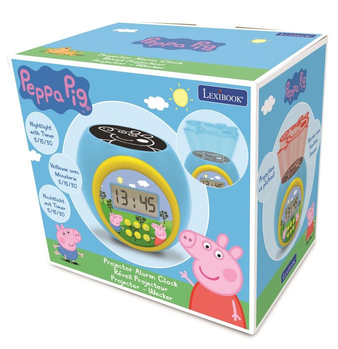 Budzik Cyfrowy Świnka Peppa Z Projektorem I Timerem Rl977Pp Lexibook Nowa Nieużywana