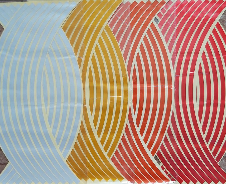 Наклейка на бак, колёса мотоцикла