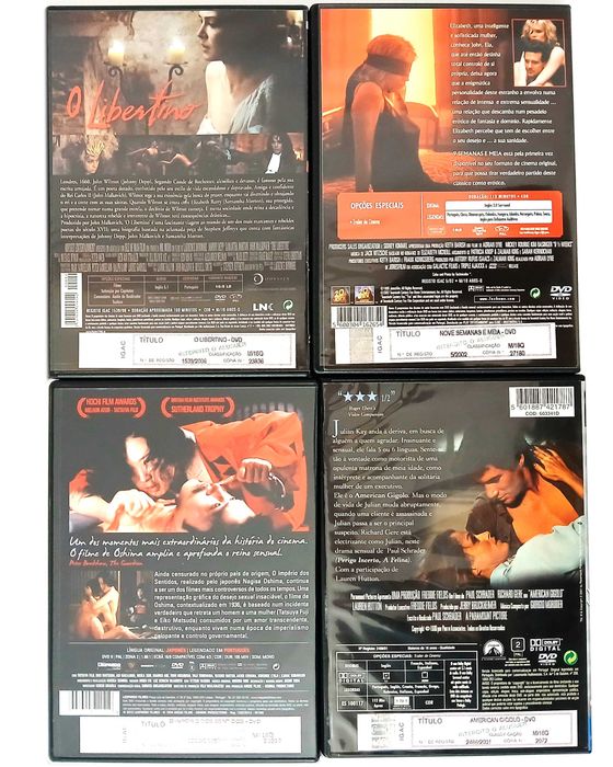 Pack 4 DVDs filmes clássicos
