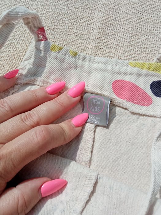 Ogrodniczki spodenki na szelkach jeansowe Pepco r.122 nowe