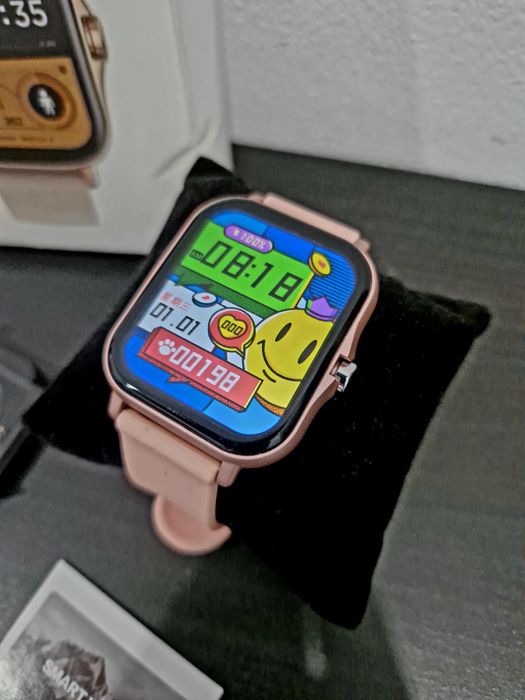 Smartwatch cor de rosa