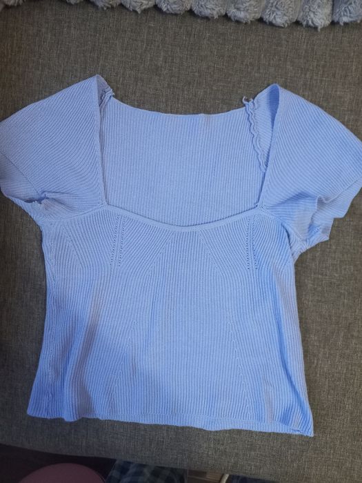 Топ білий і фіолетовий розміру S-M