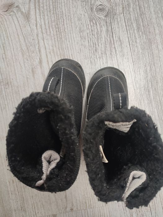 Viking 24 buty chłopięce śniegowe zimowe ocieplane kozaki futro rzepy