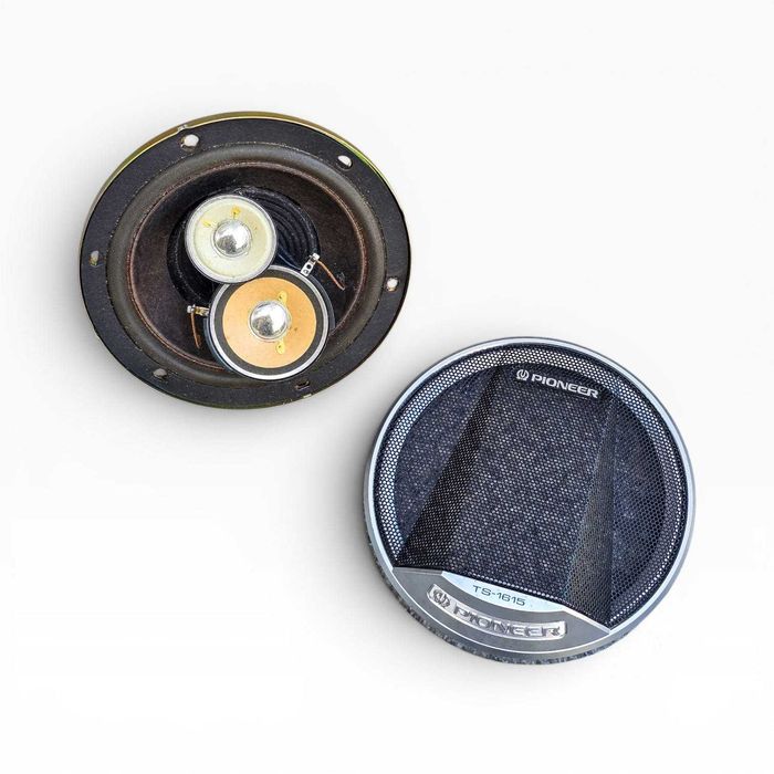 Colunas Auto Pioneer TS-1615 Vintage 16 cm — 3 Vias, 60W, Novas em Caixa