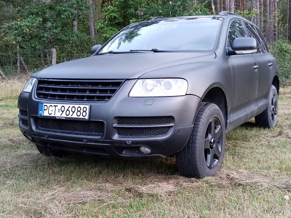 Touareg, najprostsza wersja, 2,5 TDI, 4x4, uszkodzony