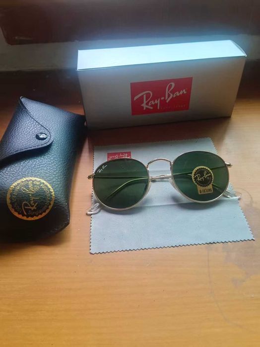 Ray-Ban okulary przeciwsłoneczne okrągłe złote