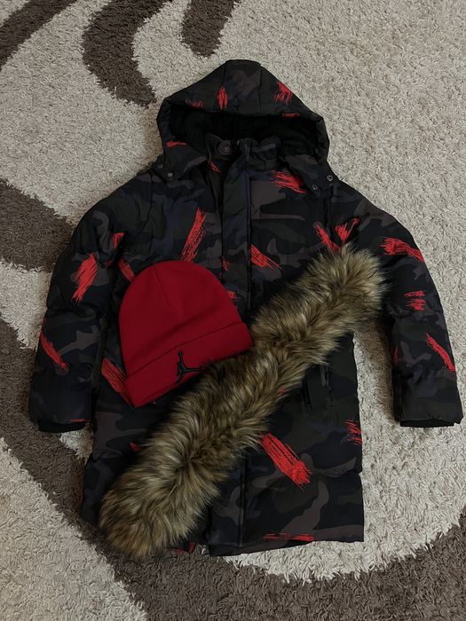Пуховик зимова парка куртка 134 140