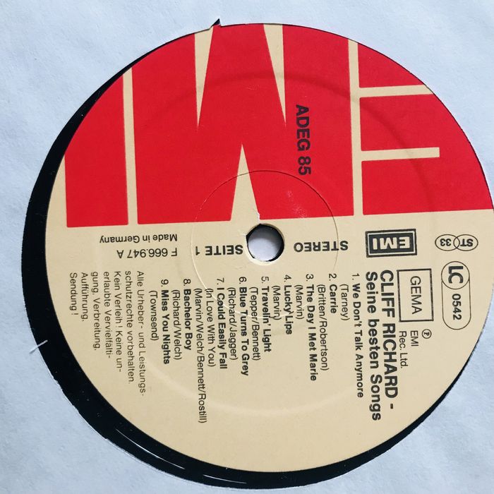 3 Winyle : Cliff Richard - Największe Przeboje. Super stan!