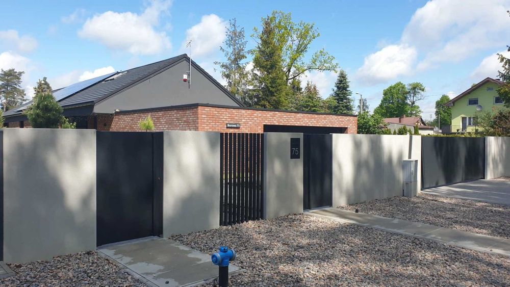 Betonowe płyty ogrodzeniowe, Betonowe ścianki ogrodzeniowe