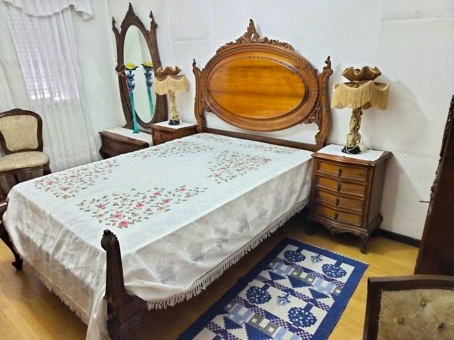 Quarto Luís XVI com Talha Completo -  Estado Excelente