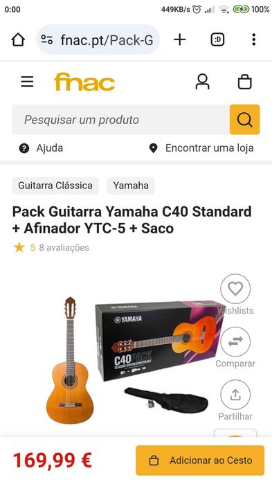 Violão YAMAHA boas madeiras