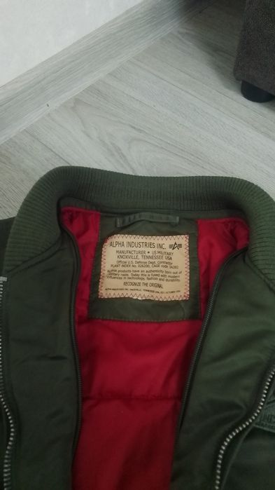 Оригинальний бомбер Alpha Industries MA-1 BOMBER JACKET куртка cwu-45 n-2b b-15