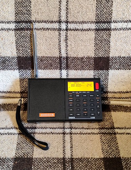 Радиоприйомник  XHDATA D-808 с RDS/SSB/AIR/ акумулятор 18650/ TYPE-C / Премиум класса