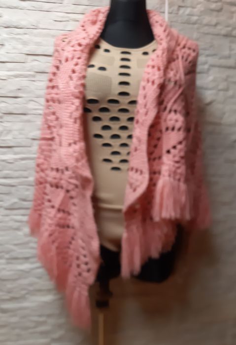?Szal, chusta handmade,ażur,szydełkowa,dziergana