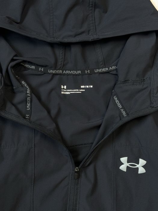 Спортивный худи Under Armour черный мужской анорак (оригинал)