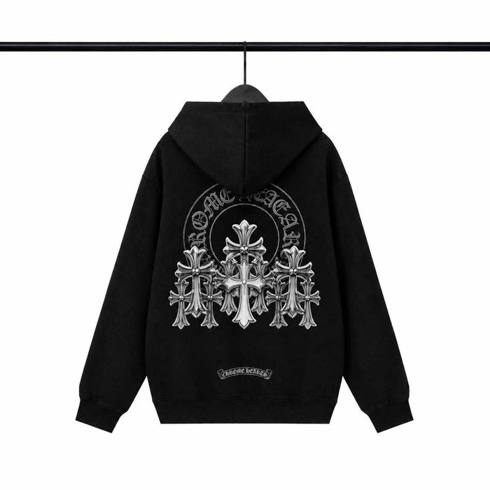 Зіп-Худі Хром Хартс* Chrome Hearts Triple Cross Zip-Hoodie* XS-2XL