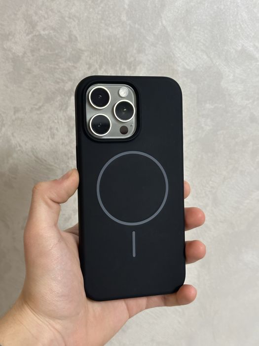 Чохол для iPhone 15 Pro Max з Magsafe чорний