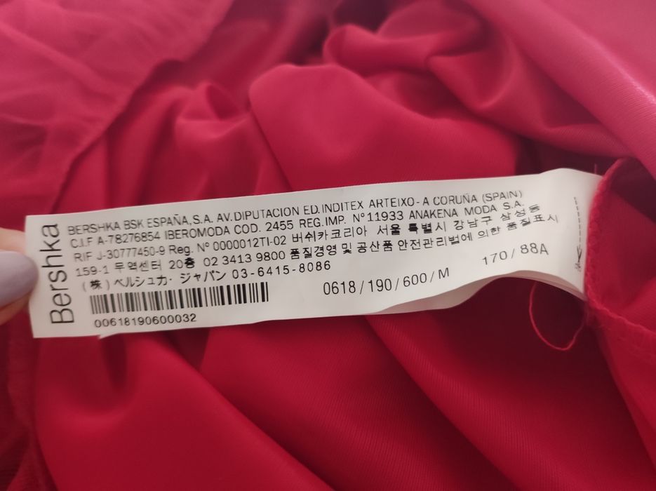 Vestido vermelho bershka
