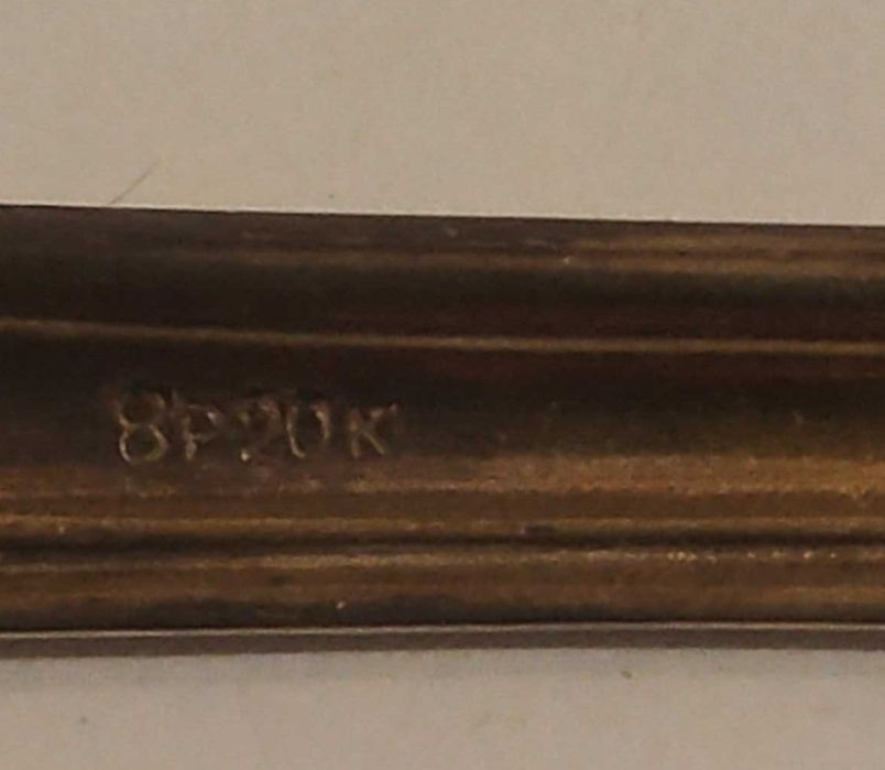 Komplet radzieckich dużych łyżek МНЦ 8P20K ZSRR 12 szt w kasetce