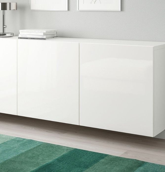 Portas IKEA BESTÅ Branco Brilhante – Novas, nunca usadas