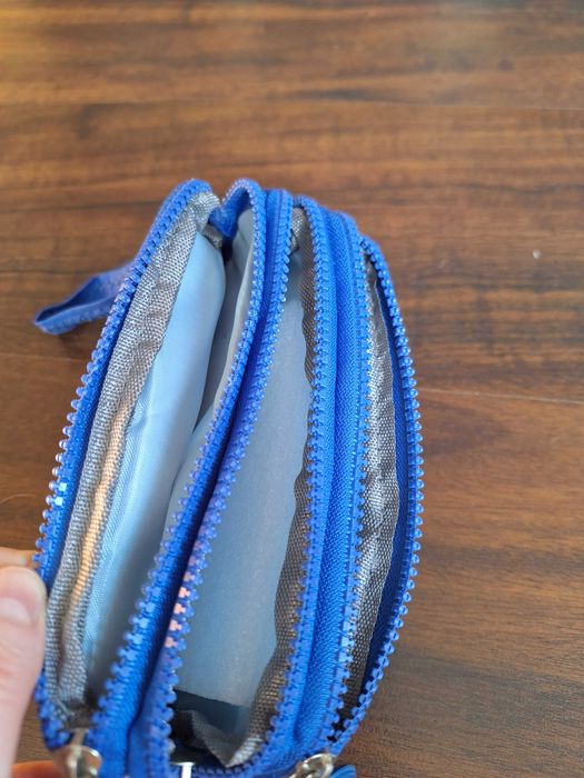 Mała niebieska kosmetyczka nowa