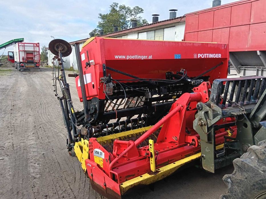 Agregat uprawowo siewny Pottinger Aerosem Lion 301 3m talerzowy brona
