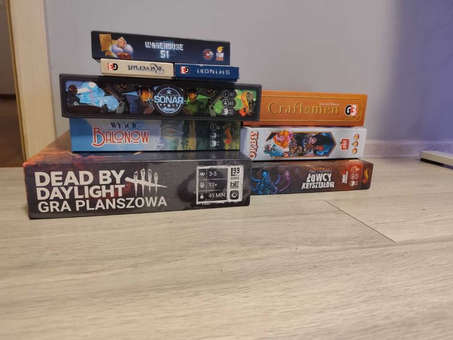 Zestaw gier planszowych-Dead by daylight, Orbis, Wyścig balonów i inne