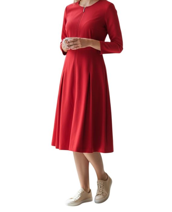 Elegancka czerwona sukienka Strenesse rozmiar L/XL 40/42