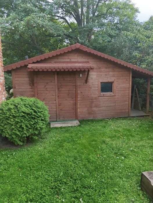 Domek narzędziowy drewniany duży