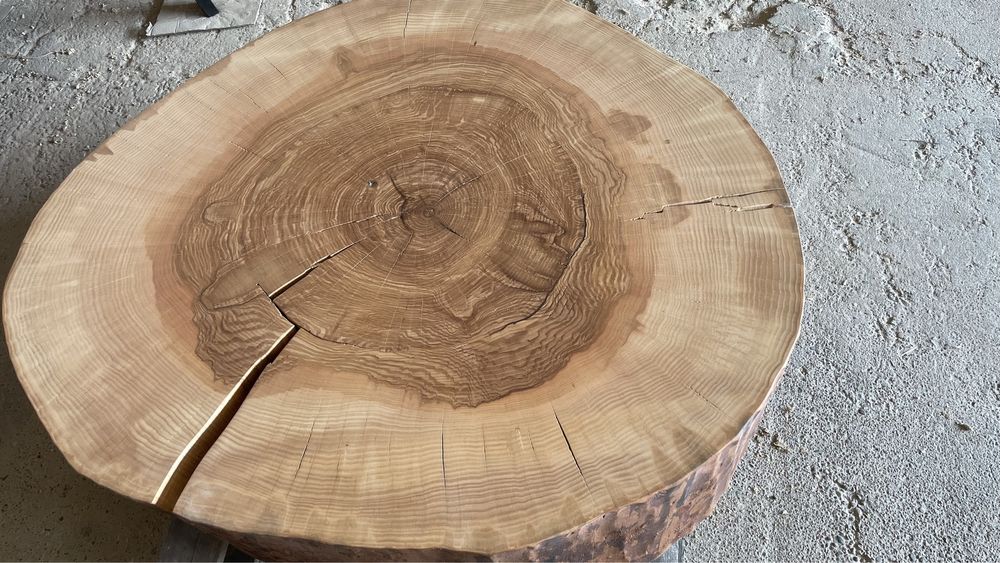 Plaster, monolit blat jesionowy na stól, ławe itp