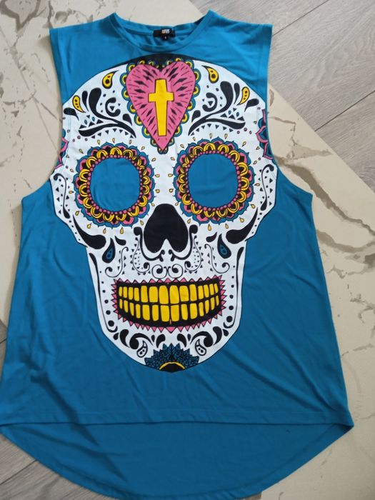 Топ майка в стилі Calavera,оверсайз.