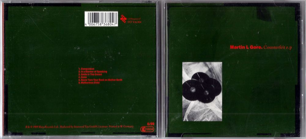 MARTIN GORE (DEPECHE MODE) - Counterfeit e.p. CD [GER]