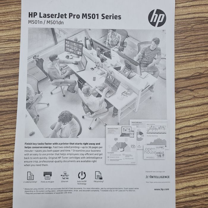 HP LaserJet Pro M501dn. Лазерный принтер двусторонний сетевой