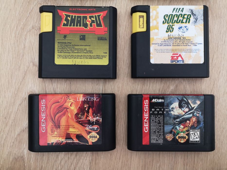 Lote de 6 jogos para Mega Drive + 2 jogos para Sega Genesis