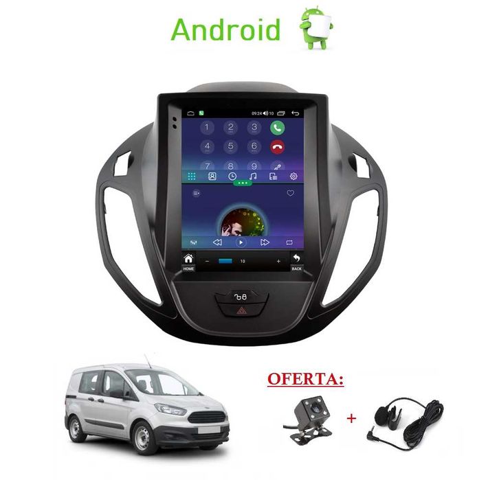 (NOVO) Rádio 2DIN 9.7" Ford TRANSIT / TOURNEO Courier • Tesla Android