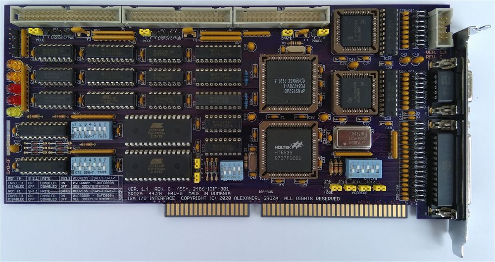 Продам платы pcb ISA I/O INTERFACE