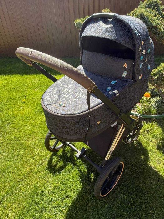 Коляска Cybex Priam 2 в 1 Jewels of Nature шасі Rosegold