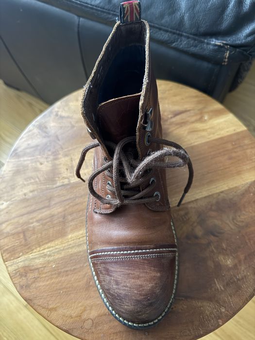 Pepe Jeans ICON BOOT CLEAN Leather Boots DK MOKA r. 42 z pudełkiem