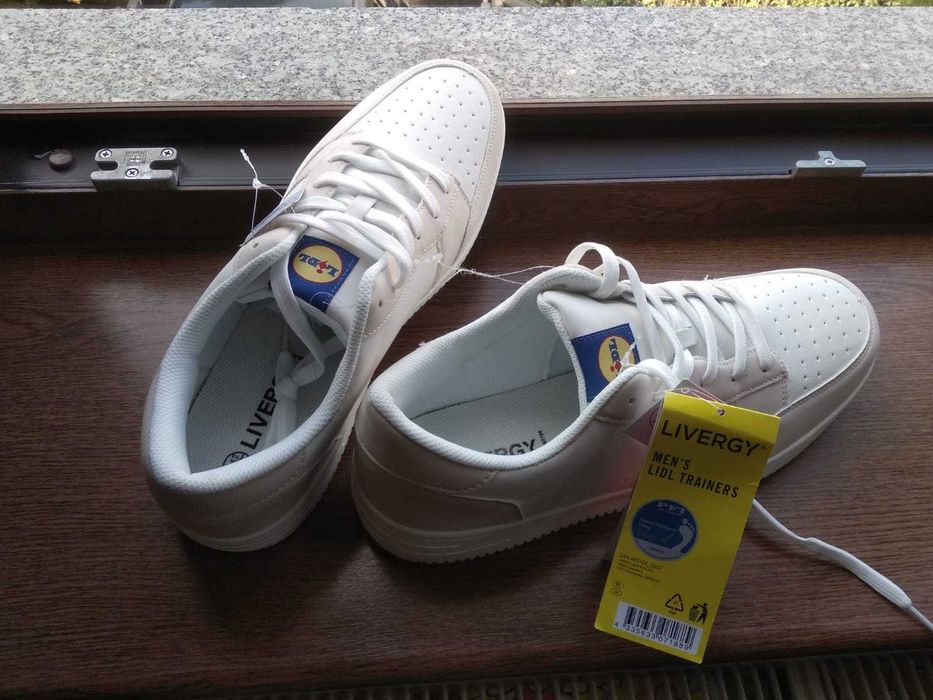 Nowe Sneakersy LIDL biało-beżowe LiDL kultowe LIDLOWE rozm.46