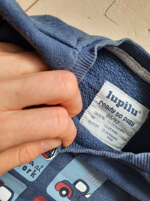 Dres 86/92 Lupilu dresik koparka budowa