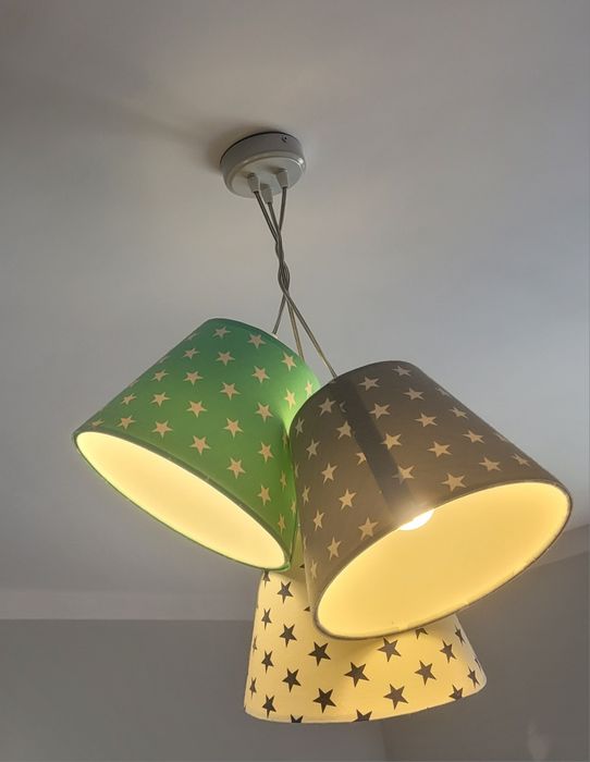 Lampa Inzo potrójna 3 x E27 do pokoju dziecięcego