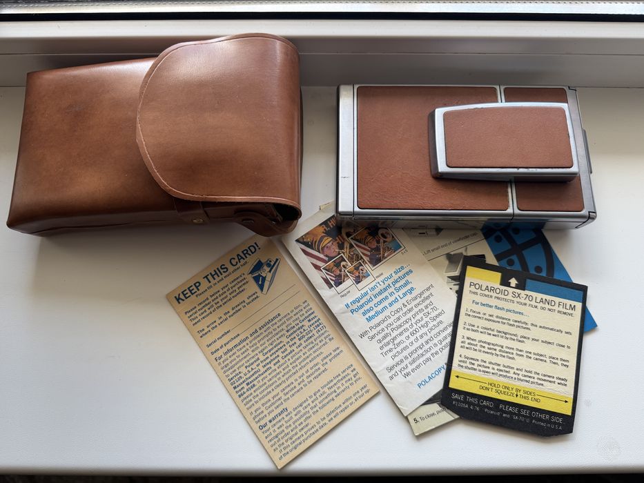 Легенда Polaroid SX70 перевірений, максимальний комплект та стан