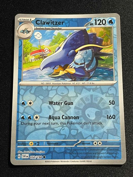 Carta Pokémon Clawitzer 50/198 Scarlet & Violet