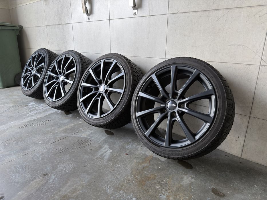 Оригінальні німецькі диски Brock B32 R18 5x110 (Opel, Alfa, Jeep) із зимовою гумою Bridgestone