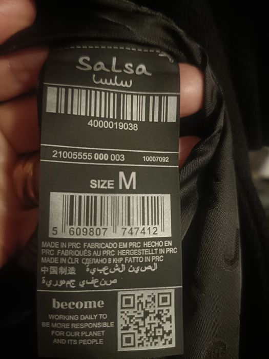 Casaco sobretudo da salsa com pêlo sintético