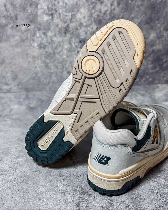 Кросівки 40-43 New Balance Aimé Leon Dore x 550 White Green Yellow
