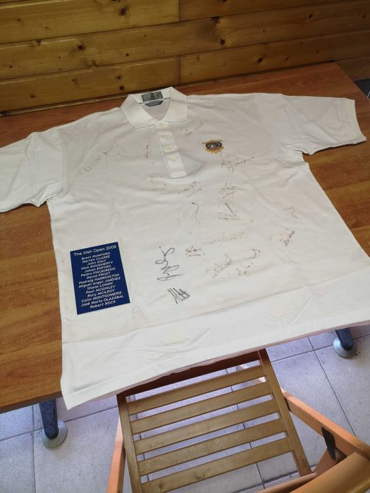 Camisola assinada The Irish open 2009 golfe